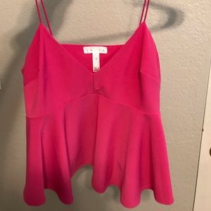 Pink flowy skinny strap tank from Leith